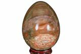Colorful, Polished Petrified Wood Egg - Madagascar #172519-1